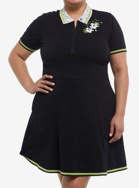 Her Universe Disney Halloween Ghosts & Spiderwebs Collared Dress Plus Size Her Universe Exclusive, , hi-res